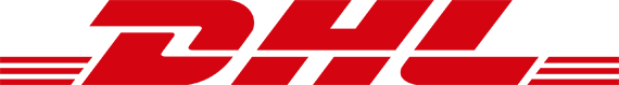 "Logo de DHL, empresa de mensajería"