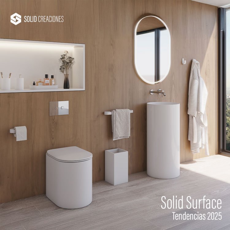 "Solid Surface Tendencias 2025 Corian"