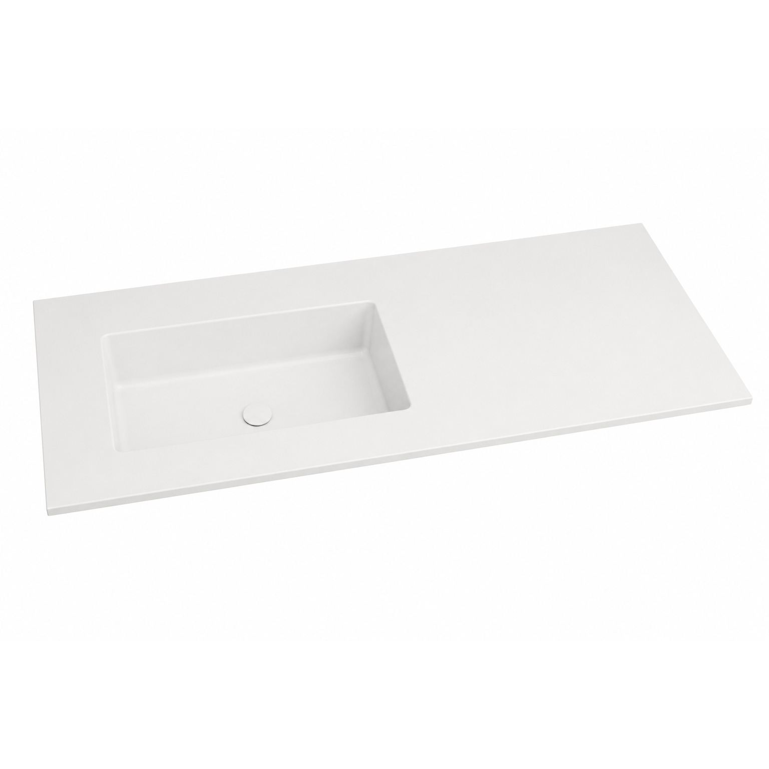 Encimera de Corian con lavabo desplazado - Solid Surface