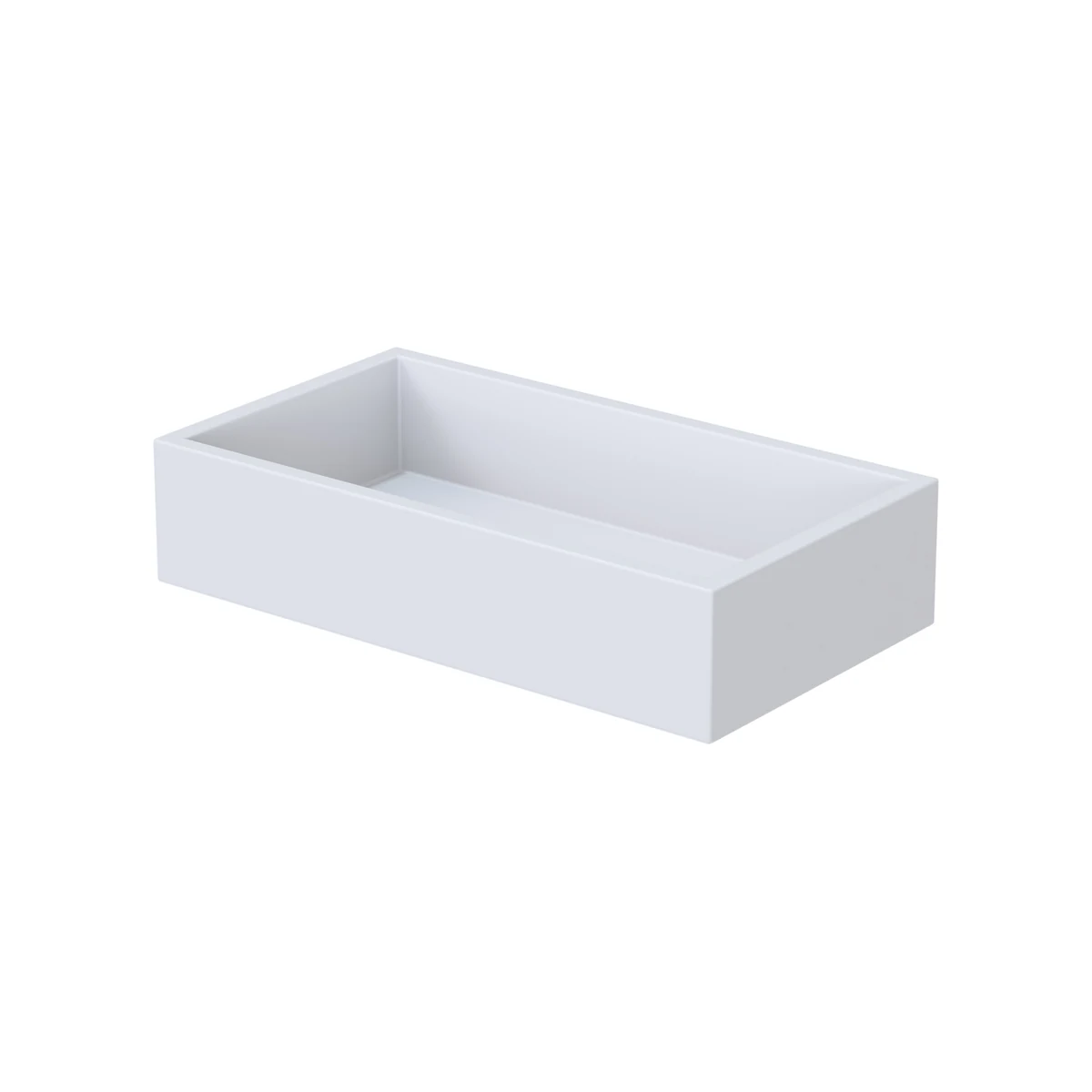 Bandeja lineal de Solid Surface (Corian®) blanco mate
