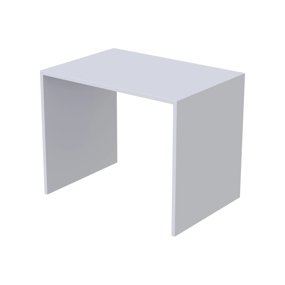 Banqueta de baño lineal de Solid Surface (Corian®) blanco mate