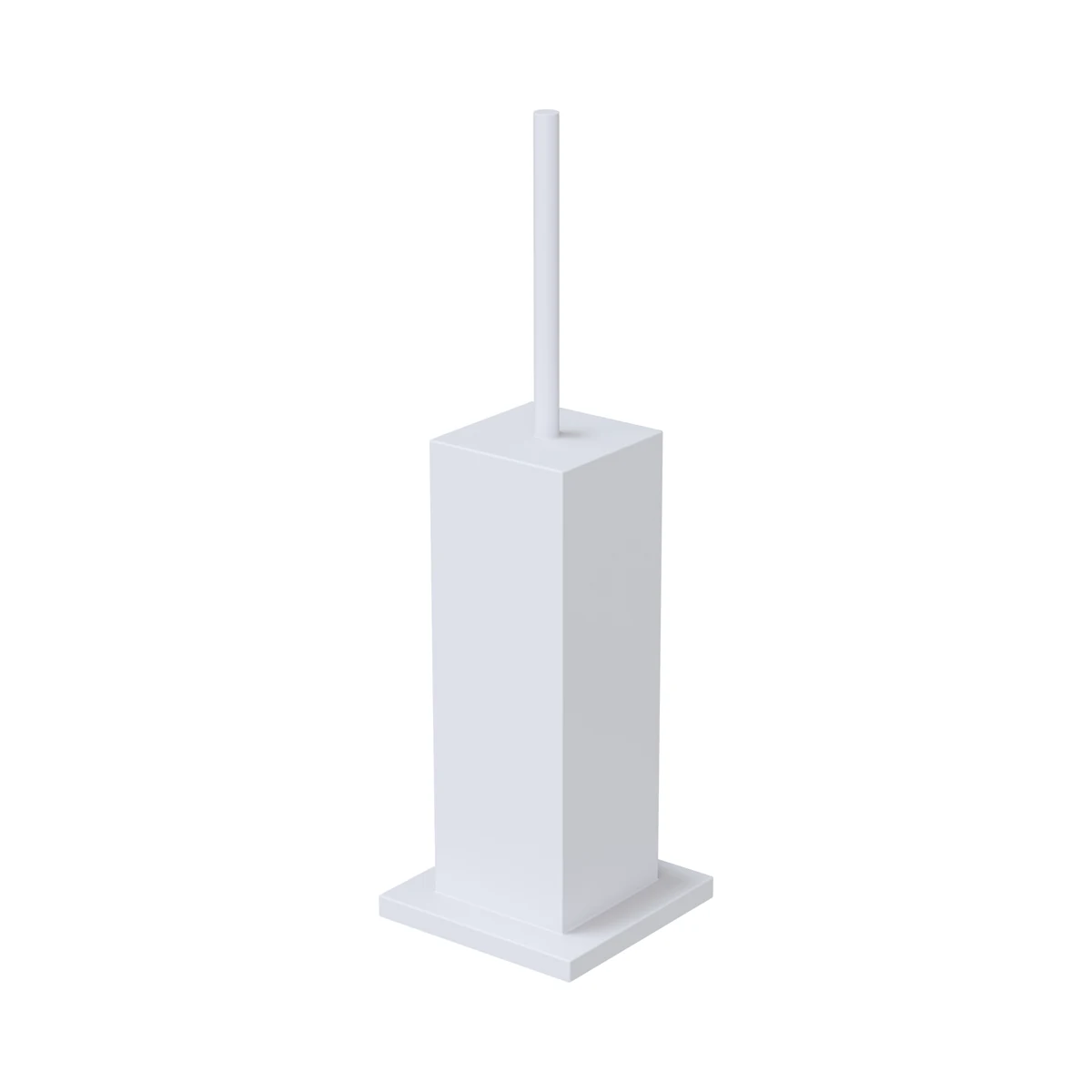 Escobillero de pie de Solid Surface (Corian®) blanco mate