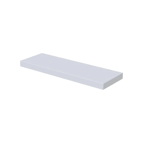 Estante de baño atornillado de Solid Surface (Corian®) blanco mate