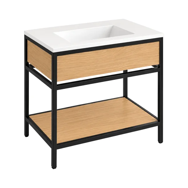 Mueble de baño con patas y lavabo integrado Mael – Zahara