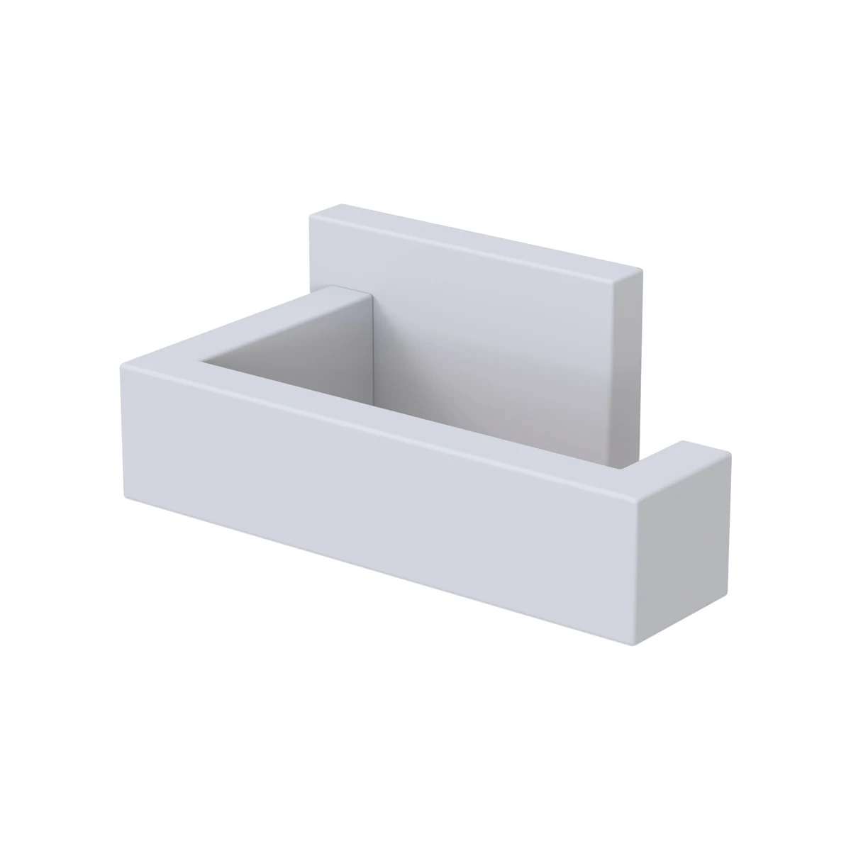 Portarrollos de papel atornillado de Solid Surface (Corian®) blanco mate