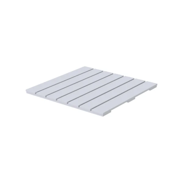 Tarima de ducha de Solid Surface (Corian®) blanco mate