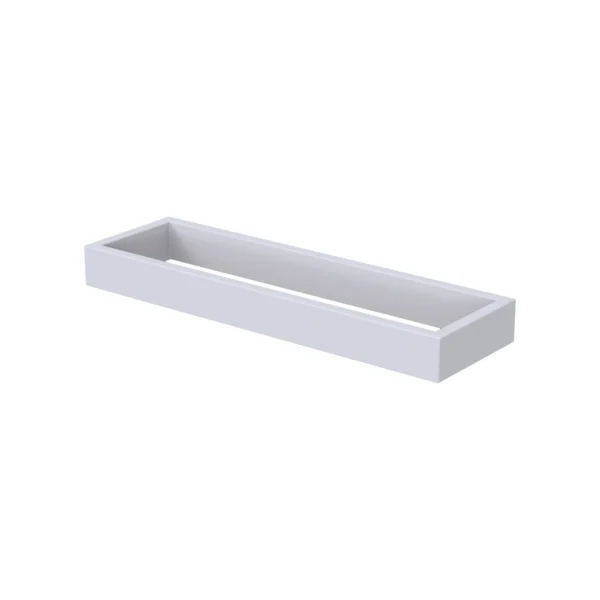 Toallero adhesivo de Solid Surface (Corian®) blanco mate