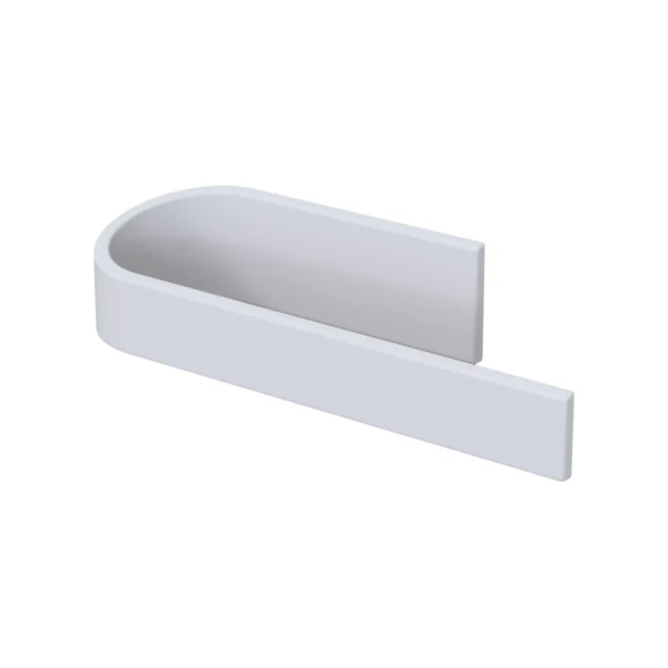 Toallero de bidé Declive de Solid Surface (Corian®) blanco mate