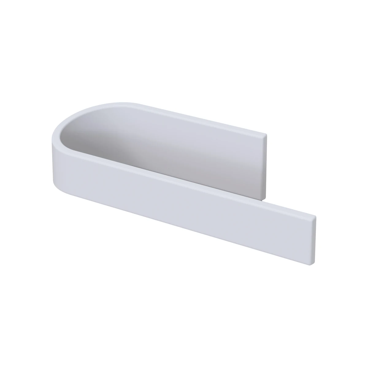 Toallero de bidé Declive de Solid Surface (Corian®) blanco mate