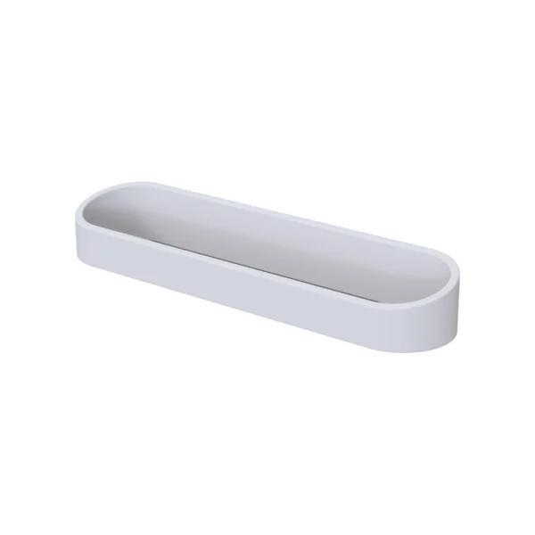 Toallero Declive de Solid Surface (Corian®) blanco mate