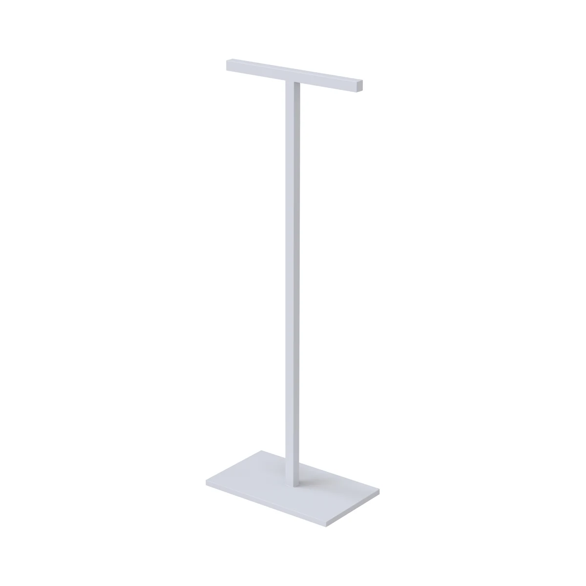 Toallero simple de pie de Solid Surface (Corian®) blanco mate