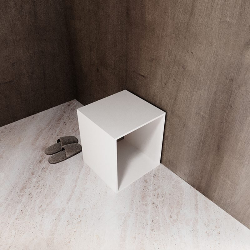 "Banqueta de solid surface"