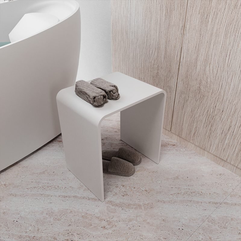 "Banqueta de solid surface"